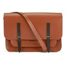 The Cambridge Satchel Company Men's Bridge Closure Bag - Russet with Dark Brown