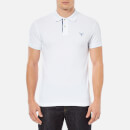 GANT Men's Contrast Collar Pique Polo Shirt - White