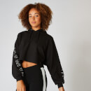 Icon Cropped Hoodie - Black