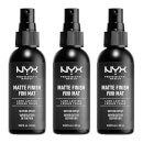 NYX Professional Makeup Matte Setting Spray x 3 (Worth £21.00) NYX Professional Makeup Matte Setting Spray x 3 (Worth £21.00)
