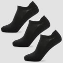 MP Men's Essentials Ankle Socks - Black (3 Pack) - UK 6-8