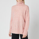 light pink roll neck jumper