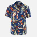 Superdry Men's Hawaiian Box Shirt - Indo Leaf Navy