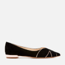 Sophia Webster Women's Rita Suede Flats - Black/Rose Gold