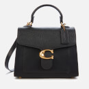 Coach Women's Mixed Leather Tabby Top Handle Bag 20 - Black