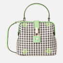 Kate Spade New York Women's Remedy Gingham Small Top Handle Bag - Green Multi