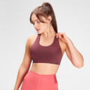 MP Women's Composure Sports Bra- Washed Oxblood - XXS