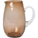 Broste Copenhagen Hammered Glass Jug - Natural