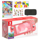 Nintendo Switch Lite (Coral) Paper Mario: The Origami King Pack