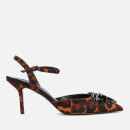Dune Women's Cherishes Leather Court Shoes - Leopard