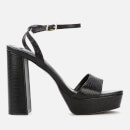 Dune Women's Malin Suede Heeled Sandals - Black