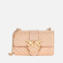Pinko Women's Love Mini Icon V Quilt Bag - Powder Pink