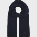 Tommy Jeans Men's Basic Flag Ribbed Scarf - Twilight Navy