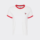 Tommy Jeans Women's TJW Ringer Heart T-Shirt - Classic White