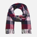 Joules Women's Bracken Soft Handle Scarf - Blue Pink Check