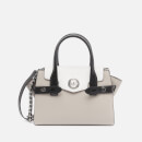 Michael Michael Kors Women's Carmen Small Flap Satchel - Pgry/Opt/Blk