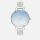 Olivia Burton Women's Under The Sea Wishing Wave Mesh Watch - Silver