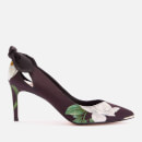 Ted Baker Women's Elaner Elderflower Mid Heel Court Shoes - Black