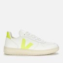 Veja Men's V-10 Leather Trainers - Extra White Jau Fl
