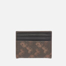 Coach Women's Horse and Carriage Flat Card Case - Black Brown