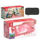Nintendo Switch Lite (Coral) Mario Kart Live: Home Circuit - Luigi Set Pack
