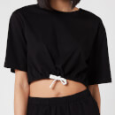 Les Girls Les Boys Women's Jersey Apparel Crop Top - Black