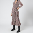 MICHAEL MICHAEL KORS Women's Dainty Bloom Wrap Dress - Dark Ruby