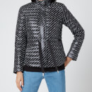 MICHAEL MICHAEL KORS Women's Belted Packable Puffer Coat - Black/White