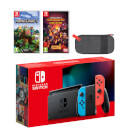 Nintendo Switch (Neon Blue/Neon Red) Minecraft Double Pack