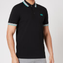 BOSS Athleisure Men's Paddy Pique Polo Shirt - Black/Green