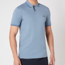 BOSS Athleisure Men's Paul Curved Logo Polo Shirt - Silver