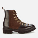Grenson Women's Nanette Leather Hiking Style Boots - Dark Brown