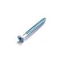 Zinc Plated Twin Thread Screw - 3 x 16mm - 25 Pack