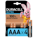 Duracell Ultra AAA Batteries - 4 Pack