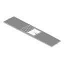 Maia Vanilla Kitchen Sink Worktop - Universal Bowl - 180 x 60 x 4.2cm