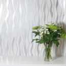 Arthouse Metallic Wave Textured Metallic Glitter White And Silver Wallpaper Homebase Contemporary, noticeable and versatile, silver wallpaper is a simple and effective way to. arthouse metallic wave textured metallic glitter white and silver wallpaper