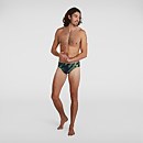 Herren Allover 7 cm Badehose in Schwarz