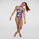 Damen Allover Starback Badeanzug in Blau