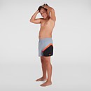 Jungen Colourblock 13" Badeshorts in Grau