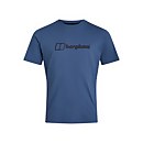 Men's Organic Big Colour Logo T-Shirt - Blue