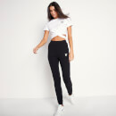Women's Short Sleeve Taped Cropped T-Shirt - White