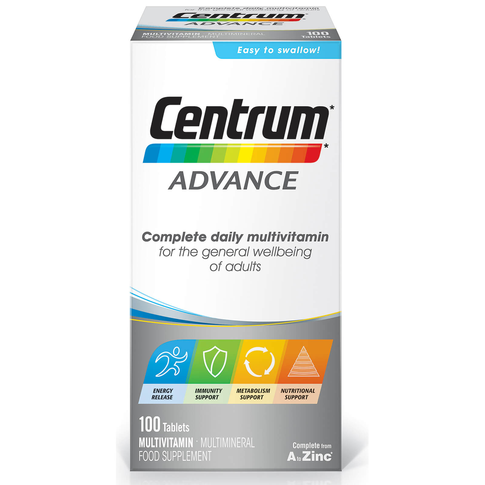 centrum advance multivitamin tablets 100 tablets