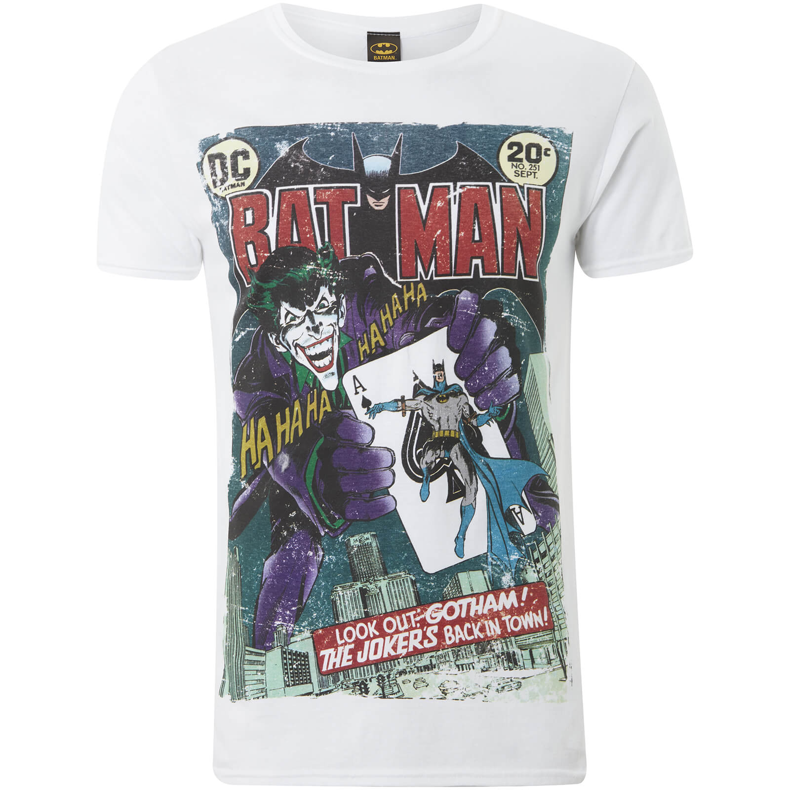 DC Comics Men's Batman Joker Comic T 