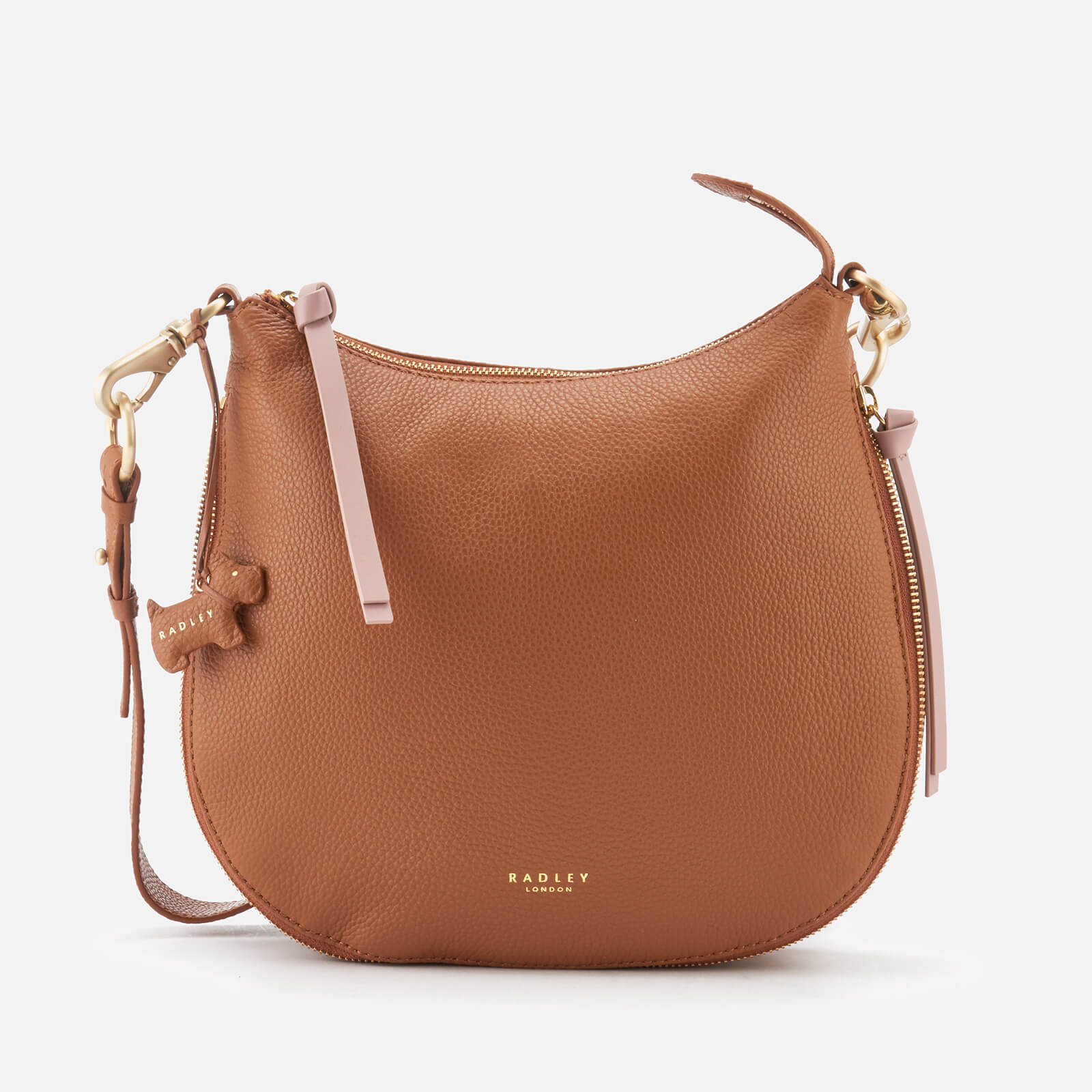 Large Ziptop Cross Body Bag - Indus Tan