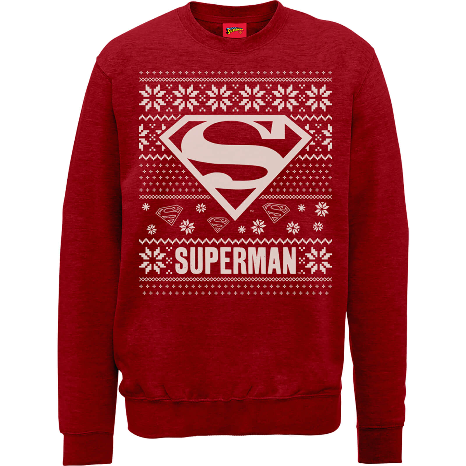 christmas sweater superman