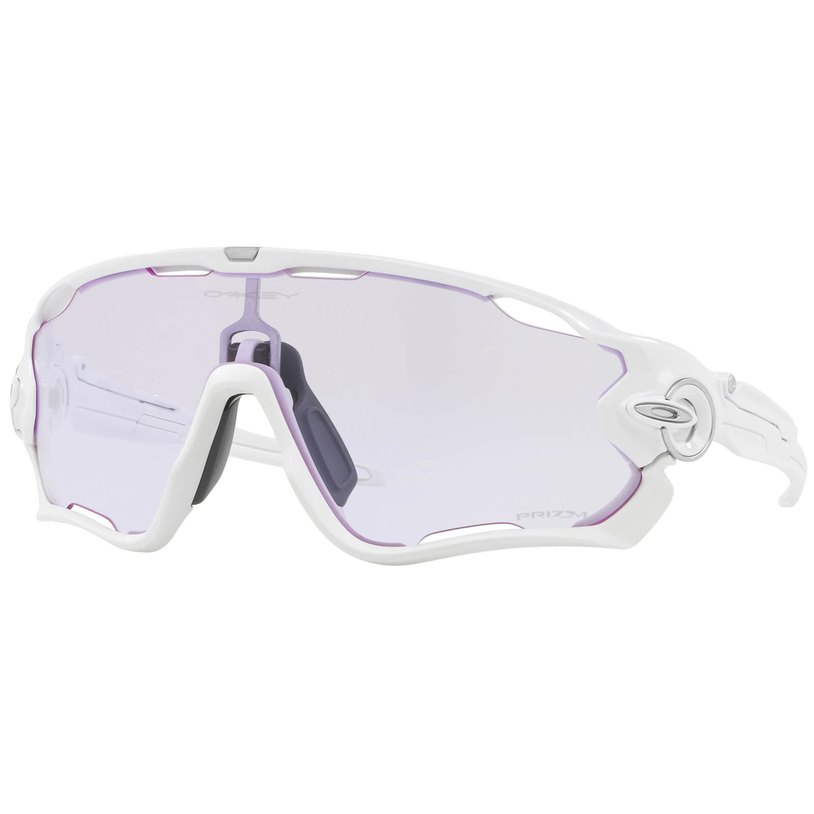 Oakley Jawbreaker Sunglasses Polished White Prizm Low Light Probikekit Uk