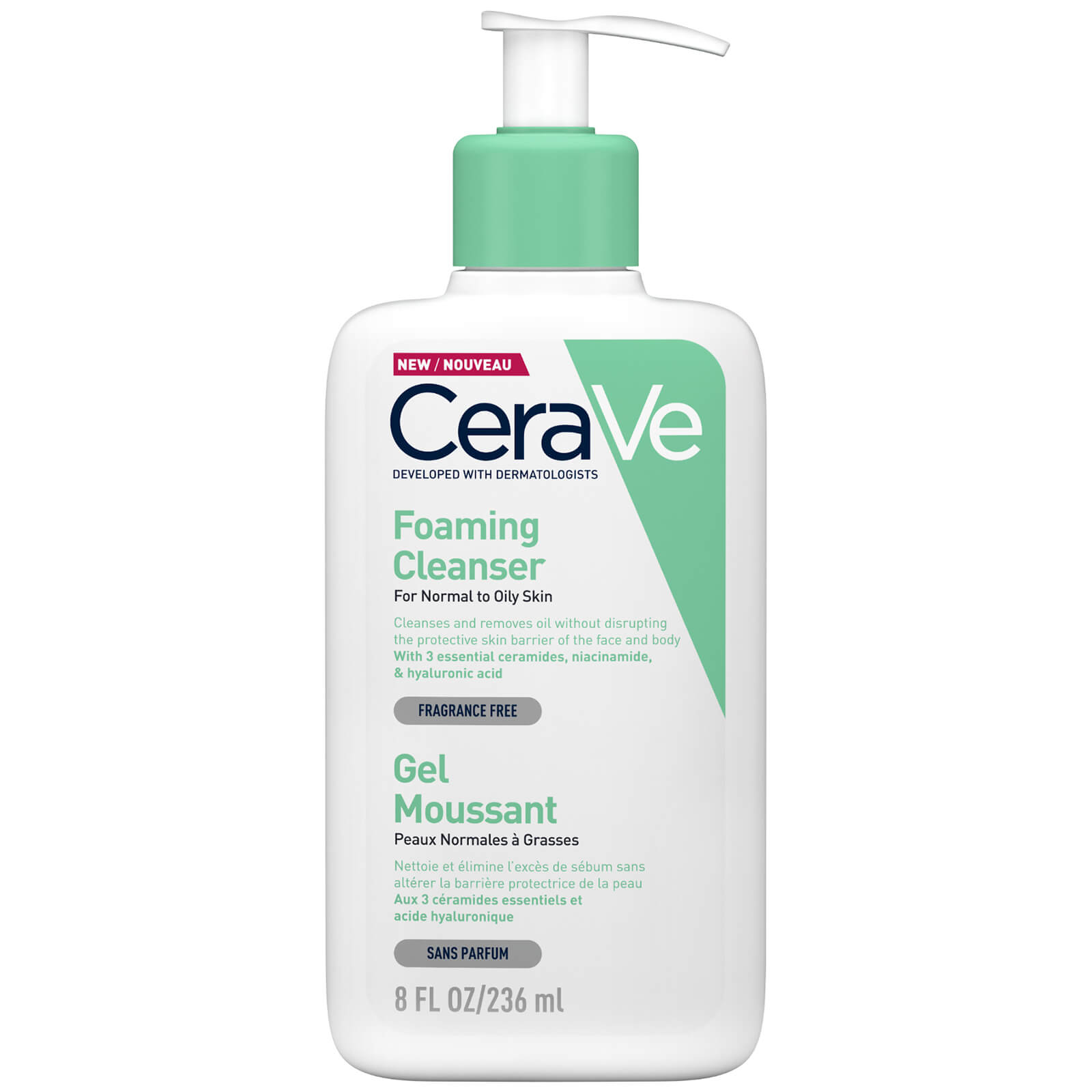 Cerave Foaming Cleanser 236ml - Foaming Makeup Remover Cerave Foaming Cleanser 236ml - Foaming Makeup Remover