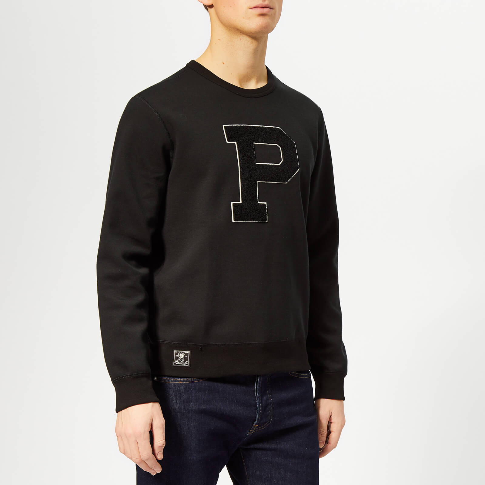 black polo sweatshirt