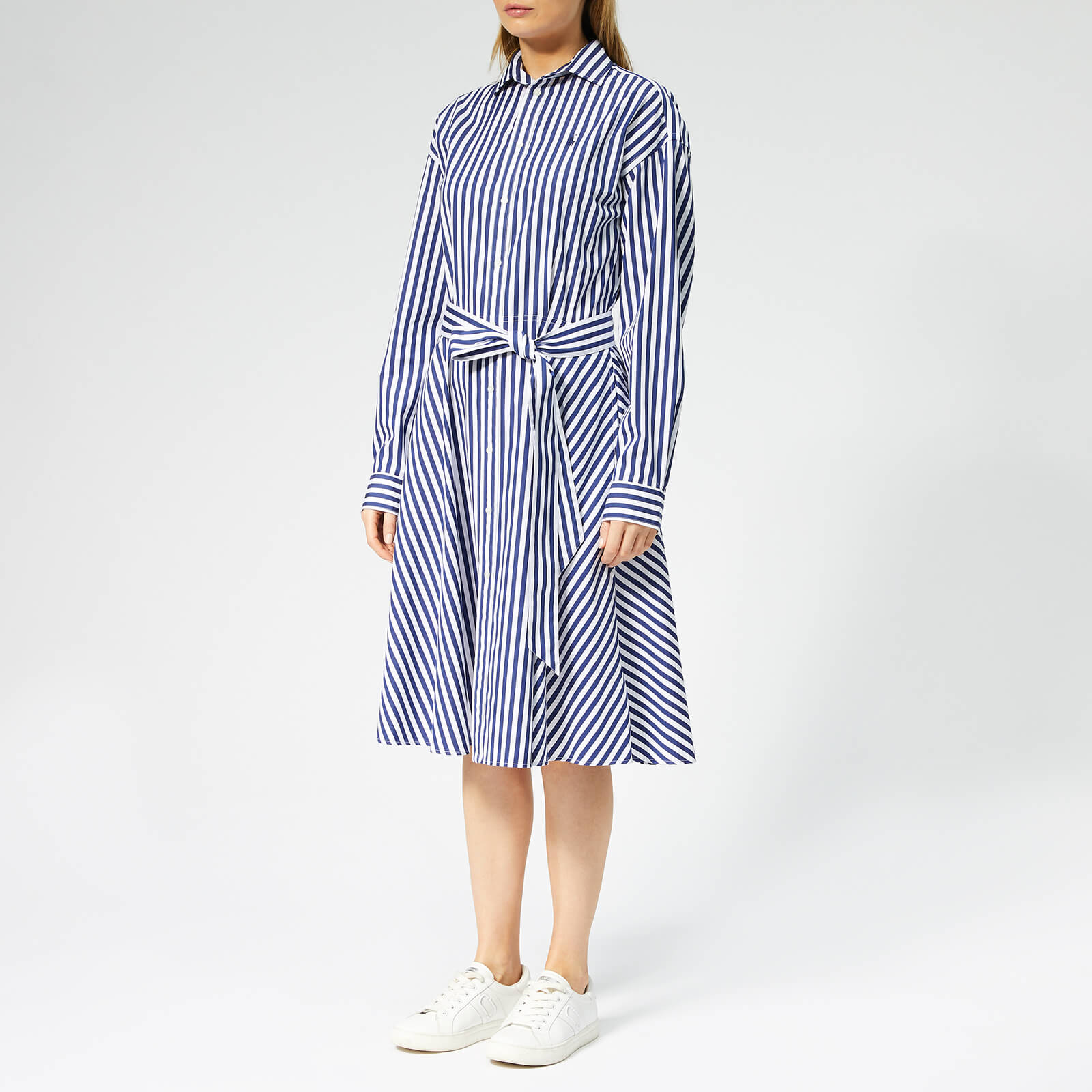 ralph lauren striped shirt dress