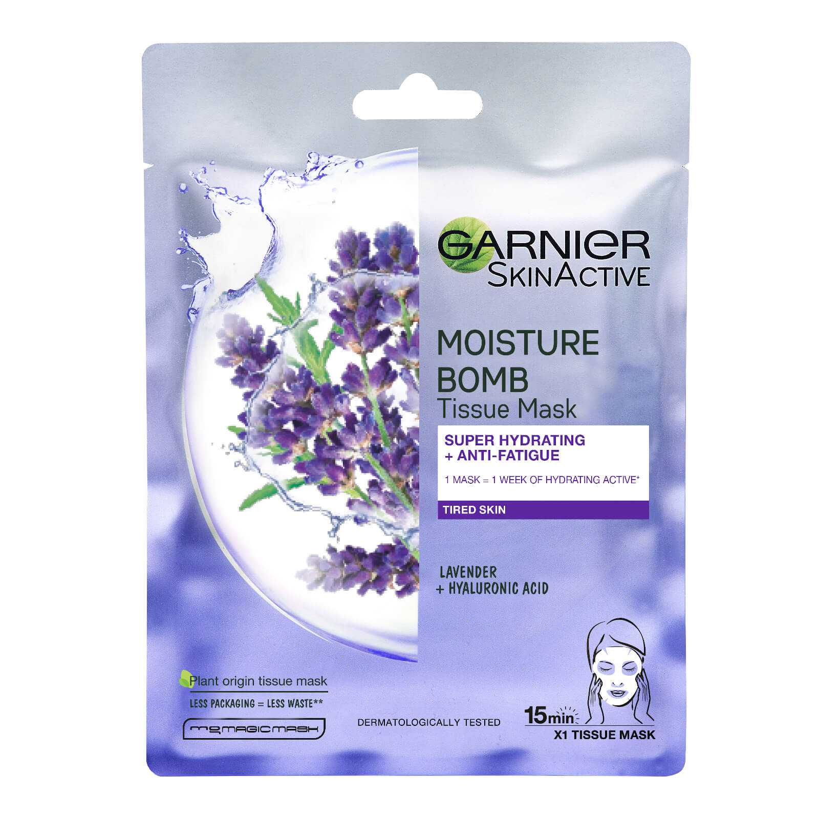 Garnier Moisture Bomb Lavender Hydrating Face Sheet Mask For Fatigued Skin 32g Free Delivery Fight skin fatigue with a combination of lifestyle changes and by applying active ingredients that get to work to nourish the skin's deeper layers. lookfantastic india